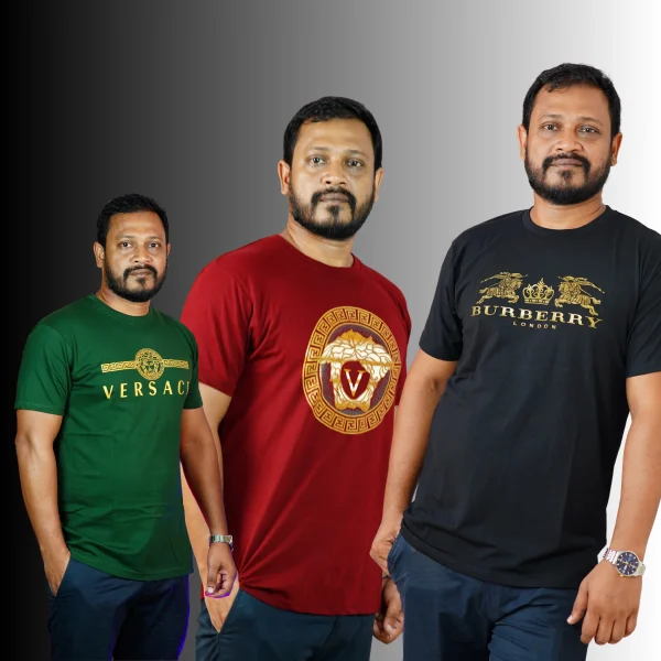 3 Pcs Combo Offer-Premium Half Sleeve T-Shirt-1