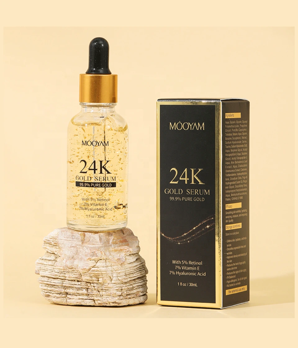 24K Nano Gold Serum Skin Care-Whitening Anti Aging Facial Serum (30ml)
